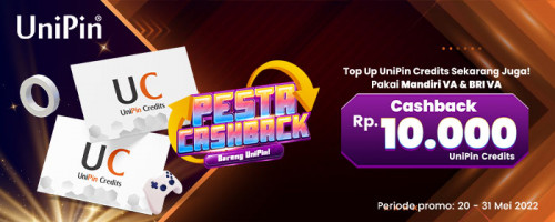 PROMO MEI - Pesta Cashback Bareng UniPin